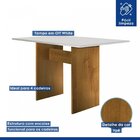 Conjunto Sala De Jantar Mesa E 4 Cadeiras Júlia  Ypê/off Whit