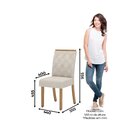 Conjunto Sala De Jantar Mesa E 4 Cadeiras Kaciane  Nature/off