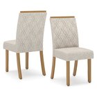 Conjunto Sala De Jantar Mesa E 4 Cadeiras Kaciane  Nature/off