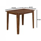 Conjunto Sala De Jantar Mesa E 4 Cadeiras Nicoli Rústico/preto