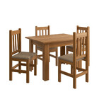 Conjunto Sala De Jantar Mesa E 4 Cadeiras Ref122/15 Zamarchi