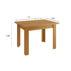 Conjunto Sala De Jantar Mesa E 4 Cadeiras Ref122/15 Zamarchi