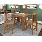 Conjunto Sala De Jantar Mesa E 4 Cadeiras Ref122/15 Zamarchi