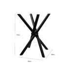 Conjunto Sala De Jantar Mesa E 4 Cadeiras Rotterdam Preto