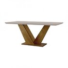 Conjunto Sala De Jantar Mesa E 6 Cadeiras Açaí Yescasa Canela