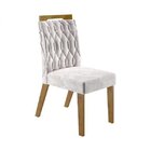 Conjunto Sala De Jantar Mesa E 6 Cadeiras Açaí Yescasa Canela