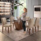 Conjunto Sala De Jantar Mesa E 6 Cadeiras Classic Cel Móveis