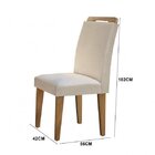 Conjunto Sala De Jantar Mesa E 6 Cadeiras Dari Espresso Móvei