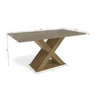 Conjunto Sala De Jantar Mesa E 6 Cadeiras Graviola  Freijo/br