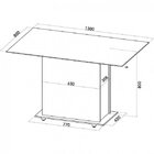 Conjunto Sala De Jantar Mesa E 6 Cadeiras Luzia Espresso Móve