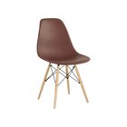 Conjunto Sala De Jantar Mesa Eames Dsw Redonda 70cm Com 4 Cad