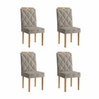 Conjunto Sala De Jantar Mesa Elegance Com 4 Cadeiras Diamante