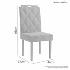 Conjunto Sala De Jantar Mesa Elegance Com 4 Cadeiras Diamante