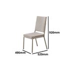 Conjunto Sala De Jantar Mesa Em Mdf Com Vidro 4 Cadeiras Mosc