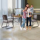 Conjunto Sala De Jantar Mesa Espanha 90cm Com 4 Cadeiras Em A