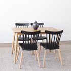 Conjunto Sala De Jantar Mesa Finlândia 120x75cm Com 4 Cadeira