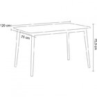 Conjunto Sala De Jantar Mesa Finlândia 120x75cm Com 6 Cadeira