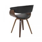 Conjunto Sala De Jantar Mesa Finlândia Nogueira 120x75cm Com