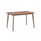 Conjunto Sala De Jantar Mesa Finlândia Nogueira 120x75cm Com