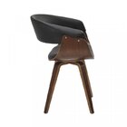 Conjunto Sala De Jantar Mesa Finlândia Nogueira 120x75cm Com