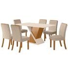 Conjunto Sala De Jantar Mesa Fiorella 6 Cad Rita