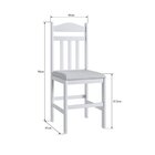 Conjunto Sala De Jantar Mesa Fixa Com 4 Cadeiras Branco