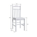 Conjunto Sala De Jantar Mesa Fixa Com 4 Cadeiras Branco