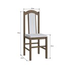 Conjunto Sala De Jantar Mesa Fixa Com 6 Cadeiras Ameixa Negra