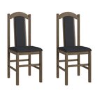 Conjunto Sala De Jantar Mesa Fixa Com 6 Cadeiras Ameixa Negra