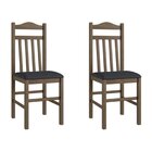 Conjunto Sala De Jantar Mesa Fixa Com 6 Cadeiras Ameixa Negra