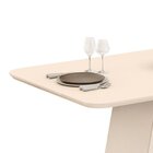 Conjunto Sala De Jantar Mesa Gabi 170cm Tampo De Vidro/mdf Co