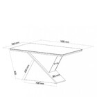 Conjunto Sala De Jantar Mesa Glamurosa 6 Cadeiras Rubi Viero