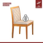 Conjunto Sala De Jantar Mesa Godam 110cm Com 4 Cadeiras Berli