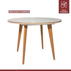 Conjunto Sala De Jantar Mesa Godam 110cm Com 4 Cadeiras Hydra