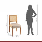 Conjunto Sala De Jantar Mesa Godam 110cm Com 4 Cadeiras Versa