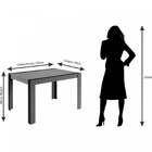 Conjunto Sala De Jantar Mesa Grace E 6 Cadeiras Maia  Chumbo/