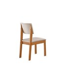 Conjunto Sala De Jantar Mesa Grécia 4 Cadeiras Jade Cinamomo/