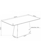 Conjunto Sala De Jantar Mesa Guaruja 6 Cadeiras Cristal Viero