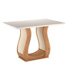 Conjunto Sala De Jantar Mesa Inovare 120x80cm Tampo Vidro/mdp