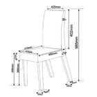 Conjunto Sala De Jantar Mesa Inovare 120x80cm Tampo Vidro/mdp