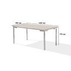 Conjunto Sala De Jantar Mesa Iza New Tampo Mdf/vidro 6 Cadeir
