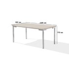 Conjunto Sala De Jantar Mesa Iza New Tampo Mdf/vidro 6 Cadeir
