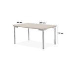 Conjunto Sala De Jantar Mesa Iza Tampo Mdf/vidro Com 4 Cadeir