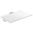 Conjunto Sala De Jantar Mesa Jade 120x75cm Tampo Vidro Com 4