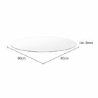 Conjunto Sala De Jantar Mesa Jade 90cm Tampo Vidrocom 4 Cadei