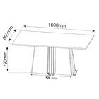 Conjunto Sala De Jantar Mesa Jordania Com 6 Cadeiras Sol  Off