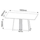 Conjunto Sala De Jantar Mesa Jordania Com 6 Cadeiras Venus Vi