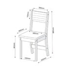 Conjunto Sala De Jantar Mesa Jude Com 4 Cadeiras Brisa  Mel/b