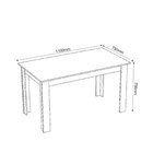 Conjunto Sala De Jantar Mesa Jude Com 4 Cadeiras Sol  Mel/cin