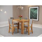 Conjunto Sala De Jantar Mesa Jude Com 4 Cadeiras Sol  Mel/cin